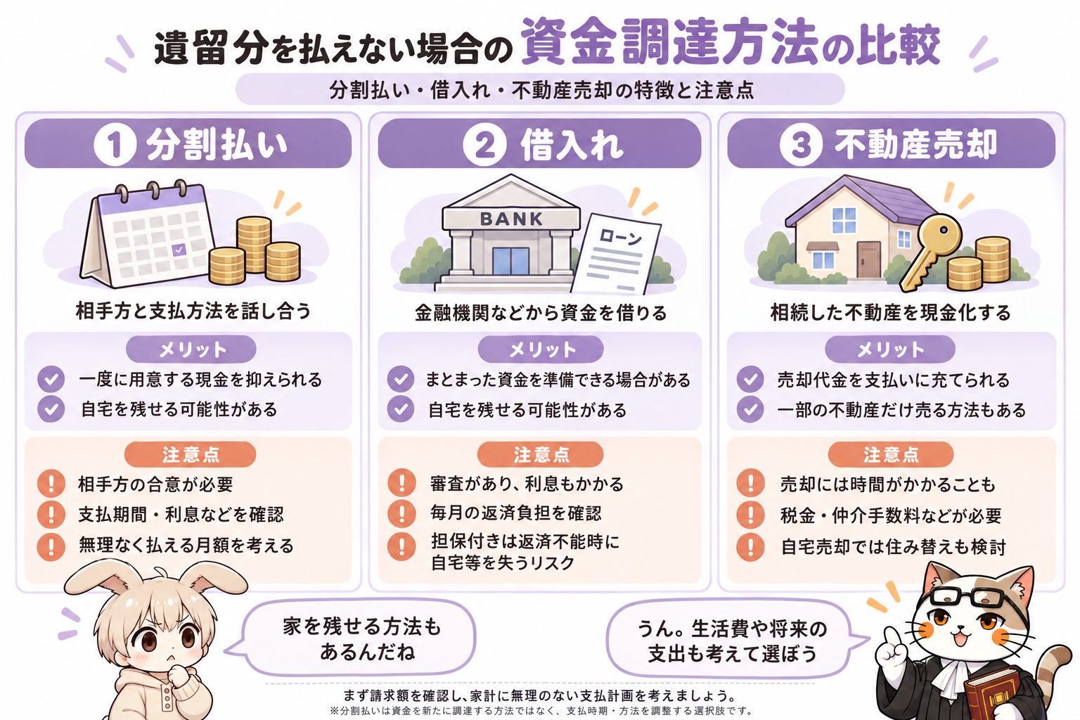 遺留分を請求されたけどお金がない!払えない場合の対処法を弁護士が解説